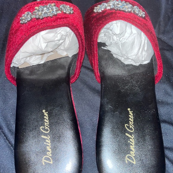 Velvet Embellished Slippers - Picture 2 of 4